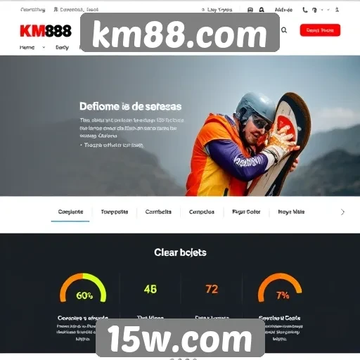 Acessibilidade e design do site km88.com analisados